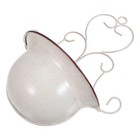  Antique Metal Wall Mounted Planter - Vintage Wire Hanging Flower Pot - Floral