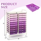 20 Drawers Rolling Storage Cart Art Craft Organizer On Wheels Multipurpose