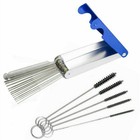 Carburetor Cleaning Kit Carb Dirt Jet Cleaner Tools 13 Needle 5 Wires Brush Tool