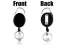 5pk Retractable Reel Clip Badge Holder Id Card Key Ring Carabiner Us Stock