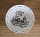Royal Chelsea England Black Transferware Teapot Tea Set Sugar And Creamer