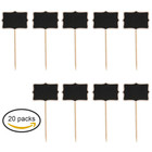 20pcs Wood Mini Chalk Board Small Blackboard Child Chalkboard Rectangle Chalkboa