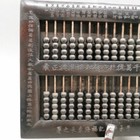 Vintage Old Chinese Wood Abacus Collection Antique Carved Text Counting Frame