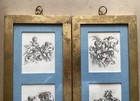 Lot Of 2 Antique French Etching Hanging Arts After Fran  ois Boucher  1703-1770 