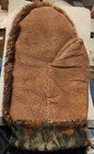 Handmade Oven Mit Made From Animal Hide And  Beaver Fur