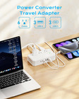 Us To Europe Travel Adapter 220v To 110v Voltage Converter With 4 5a 6-port Usb