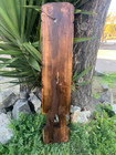 Ku Hawaiian Tiki God Wood Carving Statue Bar Patio Decor 39 x 7 5 