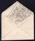 Latvia 1920 Philatelic Cover  Kurland Set  Dragon Slayer  On Reused Map Stock
