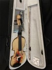   Beginner Acoustic Violin Wood 4 4 Full Size W  Carry Case Kit Artistic Print