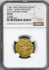 1382-1400 Crusader Ducat Chios  Venice Type - Choice About Unc  Ngc Au58