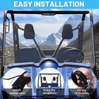 Full Front Windshield Scratch Resistance For Yamaha Rhino 450 660 700 2004-2013