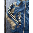 Adidas Sportkids Equipment Blue Grey Fleece Lined Hooded Jacket Boys Size L