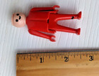Playmobil Old Red Flaw Missing Hair B Feet Western 3128 3120 3125 3251 3259