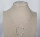 Silpada Sterling Silver Hammered Open Circle  duomo  Pendant Necklace N3087