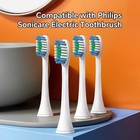 Replacement Toothbrush Heads Compatible With Phillips Sonicare Snap-on 4 Pcs