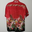 Vintage Pacific Legend Apparel Short Sleeve Button Up Shirt Men s Size Large Red