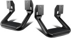 Pair Black Aluminum Side Hoop Steps Compatible With Most Pickups And Suv s