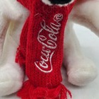 Coca-cola Polar Bear  lot Of 2  New Plush W  Red Knit Scarf 4 Inch Sealed In Bag