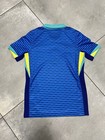 Brazil Nike Away 24 25 Size Kids Medium Nwt Fj4408-458 Cbf Soccer Jersey