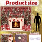 Christmas Backdrop For Photography Xmas Tree Stocking Candy Gift Polyester Ba   