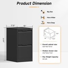 Metal Drawer File Cabinet Lockable Storage 2 Drawer Filing Cabinet With Drawer