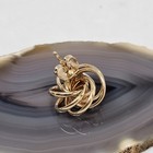 14k Yellow   Rose Gold Swirl Single Earring 15mm 1g