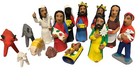 Josefina Aguilar Signed Christmas Nativity Mexican Folk Clay Pottery