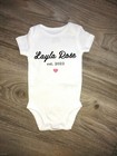 Custom Personalized Name Baby Girl Sizes Up To 12m