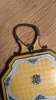 Vintage Bliss Brothers Guilloche Enamel Flower Powder Compact