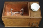 Japanese Tea Hibachi Box Wood And Copper Brazer 1900 Tea Kettle Heater