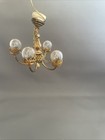 Gorgeous Glass Bulb Brass Dollhouse Chandelier 4 Arm