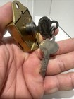 Vintage Yale Lock Cabinet Lock  With 2 Keys 9mg70