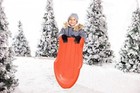 Machrus Torpedo Snow Sled For Kids And Adults   Large  plastic Winter Orange 