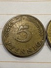 Germany  5 Pfennig Coin Random Date Good Condition Circulated
