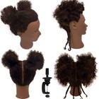 Afro Mannequin Head 100  Human Hair Head Hairdresser African American Training