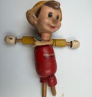 Vintage Walt Disney Pinocchio Wood Jointed 8  Doll Ideal 1930s    as Is Parts   