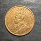 1917 Canadian Canada Large One Cent - Au World Foreign Coin Penny