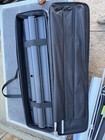 Black Retractable Trade Show Banner Stand 36    X 96    Aluminum Display W  Case