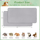 2 Pack Guinea Pig Cage Liners   24   X 48   Washable Guinea Pig Pee Pads  Non Sl