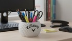 Callaway Golf Ball Pen   Pencil Holder Pot For Desks And Office Organizer 5 Inch