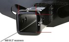 Usa Stainless Steel Flag Emblem Metal Hitch Cover     Fits 2  Receivers Black