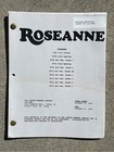 Roseanne Vtg 1993 Production Used Final Draft Script On-location Ny Episodes