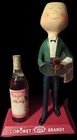 Coronet Brandy Paul Rand Waiter 1960 s Liquor Bar Display Original Bottle Empty