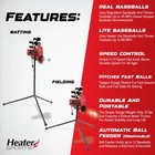 Sports Base Hit Lite Adjustable Baseball Pitching Machine     45 Mph Pitching S   