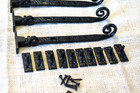 5 Casement Window Lid Stays 9 Inch Arm Latch Catch Adjustable Forged Iron Black