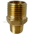 Brass Pipe Reducer Nipple Fitting 1 2  Mnpt X 3 8  Npt Male Adapter Increaser
