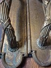 Large Pair Of Brass Antique Vintage Old Door Handles Pulls 12 5 Inch 