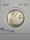 1889 Peru Un Sol  900 Silver Coin