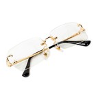 Vintage Men s Gold Frame Clear Lens Retro Rectangular Luxury Designer Glasses