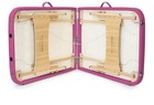 Saloniture Pink Portable Foldable Massage Table Adjustable Height 73  X 28 